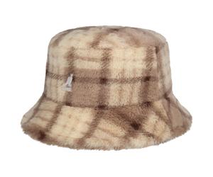 Cappello Multi Plaid Faux Fur Bucket by Kangol beige M (56-57 cm)