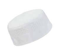Cappello musulmano arabo da uomo in fibra acrilica Kufi copricapo bianco islamista turbante piatto per eventi religiosi eventi culturali copricapo per uomini, Multicolore, A
