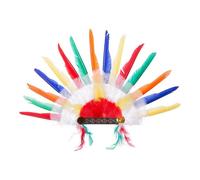 Cappello My Other Me Multicolore Piume Indiano Americano 58 x 38 cm