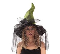 Cappello My Other Me Nero Verde Taglia unica Strega 59 cm