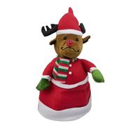 Cappello natalizio che canta e balla, giocattolo di canto in peluche con decorazione cappello di Babbo Natale - decorazioni stagionali per attività natalizie, feste, spettacoli e riunioni