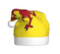 Cappello natalizio con bandiera della contea di Somerset, cappello di Babbo Natale per adulti in velluto comodo per feste di Capodanno