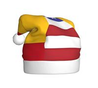 Cappello natalizio con bandiera della Spagna americana per adulti. Berretto natalizio festivo con pompon, berretto unisex per feste di Natale.
