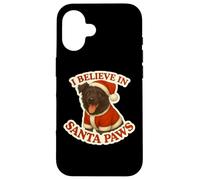 Cappello natalizio con scritta «I Believe In Santa Paws», modello Mudi, per mamma e papà Custodia per iPhone 16