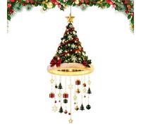 Cappello Natalizio Da Sospendere Con LED Caldi E Design Decorativo Albero | Decorazione Luminosa Cappello Babbo Natale A Batteria A Pulsante Non Inclusa, Luce Calda Soffusa, Forma Divertente Con