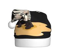 Cappello natalizio in peluche WHJSSF Little zebra che gioca nel fango stampato morbido e confortevole per feste balli Halloween
