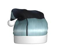 Cappello natalizio nero con ombrello sotto la pioggia per adulti. Berretto natalizio festivo con pompon, berretto unisex per feste di Natale.