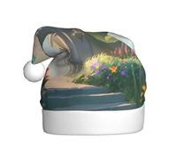 Cappello natalizio per adulti con scritta "Outside The Castle Gate Christmas" con pompon, berretto unisex per feste di Natale.