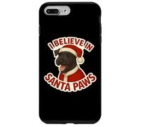 Cappello natalizio per cani I Believe In Santa Paws Kerry Blue Terrier Custodia per iPhone 7 Plus/8 Plus