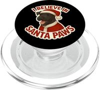 Cappello natalizio per cani I Believe In Santa Paws Kerry Blue Terrier PopSockets PopGrip per MagSafe