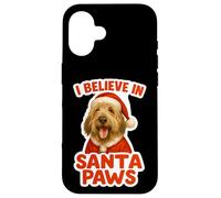 Cappello natalizio per cani Otterhound I Believe In Santa Paws Custodia per iPhone 16