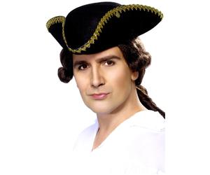Cappello Nero Di Dick Turpin Accessorio Da Costume Da Highwayman Per Uomo