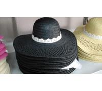 cappello nero elegante cerimonia taglia unica paglia hat cocktail donna mare