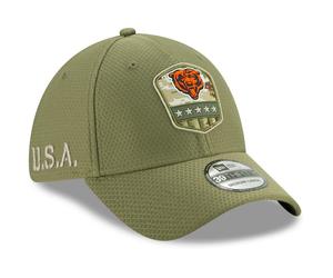 CAPPELLO NEW ERA 39THIRTY SALUTE TO SERVICE 2019 CHICAGO BEARS