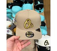 Cappello New Era Baltimore Orioles 9Fifty A Frame Khaki Marrone Oro Logo 2025