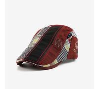 Cappello Newsboy Da Uomo Berretto Patchwork Cabbie Gatsby Ivy Regolabile Retro