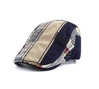 Cappello Newsboy Da Uomo Berretto Patchwork Cabbie Gatsby Ivy Regolabile Retro