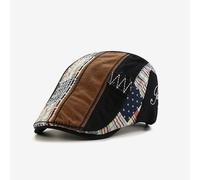 Cappello Newsboy Da Uomo Berretto Patchwork Cabbie Gatsby Ivy Regolabile Retro