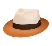 Cappello Oakerton Fedora Toyo by Stetson bianco-arancia M (56-57 cm)