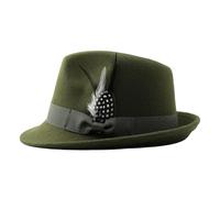 Cappello Oktoberfest - Cappello bavarese con piuma | Cappelli alpino tedeschi | Accessorio tradizionale per costume per uomini e donne, festa della birra, copricapo, stile classico tirolico per feste