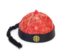 Cappello orientale cinese per adulti adolescenti dinastie antico cappello cinese per dramma vestire festival festa costume cappello imperatore orientale costume