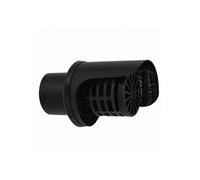 Cappello Orizzontale Griglia Ø 80 mm Acciaio Inox Verniciato Nero Stufa Pellet