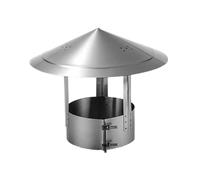 Cappello parapioggia per Camino in Acciaio Inox, Cappello per Camino a Forma di Ombrello, Cappello parapioggia per Canna fumaria, Copertura Antipioggia per Condotto di Ventilazione, per prot