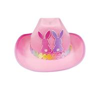 Cappello pasquale da cowboy - Design orecchie da coniglio, copricapo da festa da 10,24x13x4,72 pollici, accessorio leggero per costumi occidentali | Cappello da cowgirl pasquale per ragazze che compio