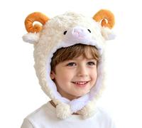 Cappello Pecora Copricapo di Peluche a Forma di Pecora per Travestimento | Cappelli Animaleschi per Halloween Recita Scolastica Teatro Spettacolo Carnevale Festa Compleanno