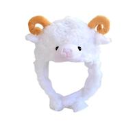 Cappello Pecora Copricapo Morbido a Forma di Pecora per Festa in Maschera | Cappelli Animaleschi per Halloween Recita Scolastica Teatro Spettacolo Carnevale per Vacanze Compleanni Teatro Recita Sc