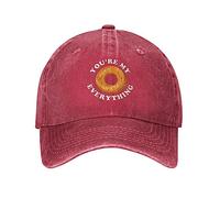Cappello per Amanti dei Bagel, Cappello Sei Il Mio Tutto, Berretto da Baseball, Cappelli Regolabili da Cowboy, Regali alla Moda per Donne e Uomini