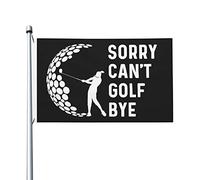 Cappello per amanti del golf Bandiera Sorry Can'T Golf Bye per camera per adolescenti Bandiere uniche su entrambi i lati da parete per esterni 9,1 x 1,5 m, arazzo Sorry Can'T Golf Bye per camera