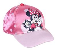 Cappello per Bambini con Visiera Curva di Minnie - Rosa - Da 4 e 8 Anni - Con Materiale Brillante - Cappello per Bambini con Strappo sul Retro Regolabile - Prodotto Originale Ideato in Spagna