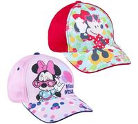 Cappello per Bambini di Minnie - Rosso - Da 2 a 8 Anni - Con Cotone e Poliestere - Berretto per Bambini con Strappo sul Retro Regolabile - Prodotto Originale Ideato in Spagna