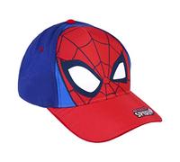 Cappello per Bambini di Spiderman - Rosso - da 2 a 8 Anni - con Cotone e Poliestere - Berretto per Bambini con Strappo sul Retro Regolabile - Prodotto Originale Elaborato in Spagna
