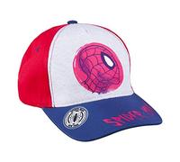Cappello per Bambini di Spiderman - Rosso - da 2 a 8 Anni - con Cotone e Poliestere - Berretto per Bambini con Strappo sul Retro Regolabile - Prodotto Originale Elaborato in Spagna
