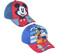 Cappello per Bambini di Topolino - Blu - Da 2 a 8 Anni - Con Cotone e Poliestere - Berretto per Bambini con Strappo sul Retro Regolabile - Prodotto Originale Ideato in Spagna