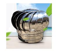 Cappello per Camino a Ventola in Acciaio Inox da 100 mm, Antipioggia e Girevole, Adatto per facciate e tetti.