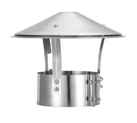 Cappello per Camino con Doppio Fissaggio a Vite per Protezione dagli Agenti atmosferici e dalla Pioggia sulle Prese d'Aria di Scarico del Tetto.