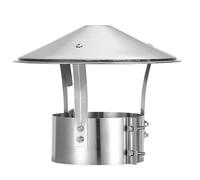 Cappello per Camino Conico, Cappello Conico in Acciaio Inossidabile, Copertura Antipioggia per Tubi, Canna fumaria Cucina famili Camino in muratura Ester camino(90mm/3.54inch)