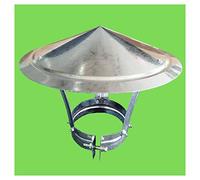 Cappello per Camino Conico, Cappello per Camino ventilato, Cappello parapioggia Rotondo per Tetto, Cappello di Scarico Rotondo, Copertura per Camino Resistente alle intemperie, Adatto per ca