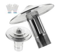 Cappello per camino, Copricamino in Acciaio Inox for Tubi da 6-11,5 cm(11.5 cm/4.6 in)