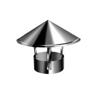 Cappello per camino in acciaio inossidabile Cappello del camino Copertura in acciaio inossidabile resistente(11cm(4.3"))
