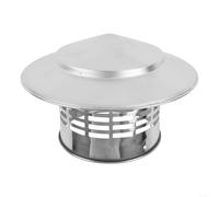 Cappello per camino in acciaio inossidabile Cappello del camino in acciaio inossidabile con protezione for uccelli e rete(110 mm)