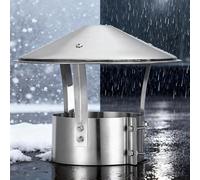 Cappello per Camino Protezione da Pioggia Neve, Cappello per Camino con Parte Superiore conica, Cappello per Camino per Tutte Le Stagioni, per Camino in muratura Ester(240mm/9.45inch)