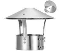 Cappello per Camino Tetto, Cappello per Camino Antipioggia, Copertura per Camino da pioggia e neve in metallo, camino Cucina Camino in muratura Ester,Facile Installazione(220mm/8.66inch)