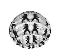 Cappello per capelli con orlo elasticizzato riutilizzabile da donna Kung Fu Tai Chi Cuffia per a doppia impermeabile grigia Cuffia da bagno