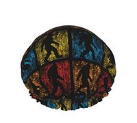 Cappello per capelli riutilizzabile con orlo elasticizzato da donna Retro Bigf-oot Believe Cuffia da a impermeabile doppia vintage Cuffia da bagno