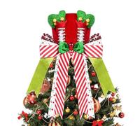 Cappello Per Cima Albero Di Natale Per Donne | Cappello Decorazione Natale - Ornamento Per Casa Cima Albero Con Fiocchi | Per Casa Delle Feste Invernali Party Libreria Tavolo Da Pranzo Interno