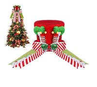 Cappello Per Cima Albero Di Natale Per Donne | Cappello Decorazione Natalizia Ornamento,Decorazione Per Cima Albero Con Fiocchi Per Feste | Per Casa Libreria Tavolo Da Pranzo Interno Festa Invernale